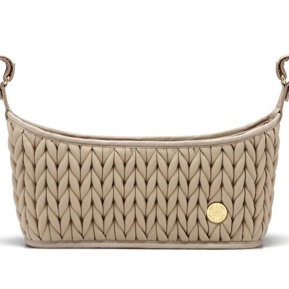 NWOT HAPP Designer Stroller Organizer in beige retail $78
